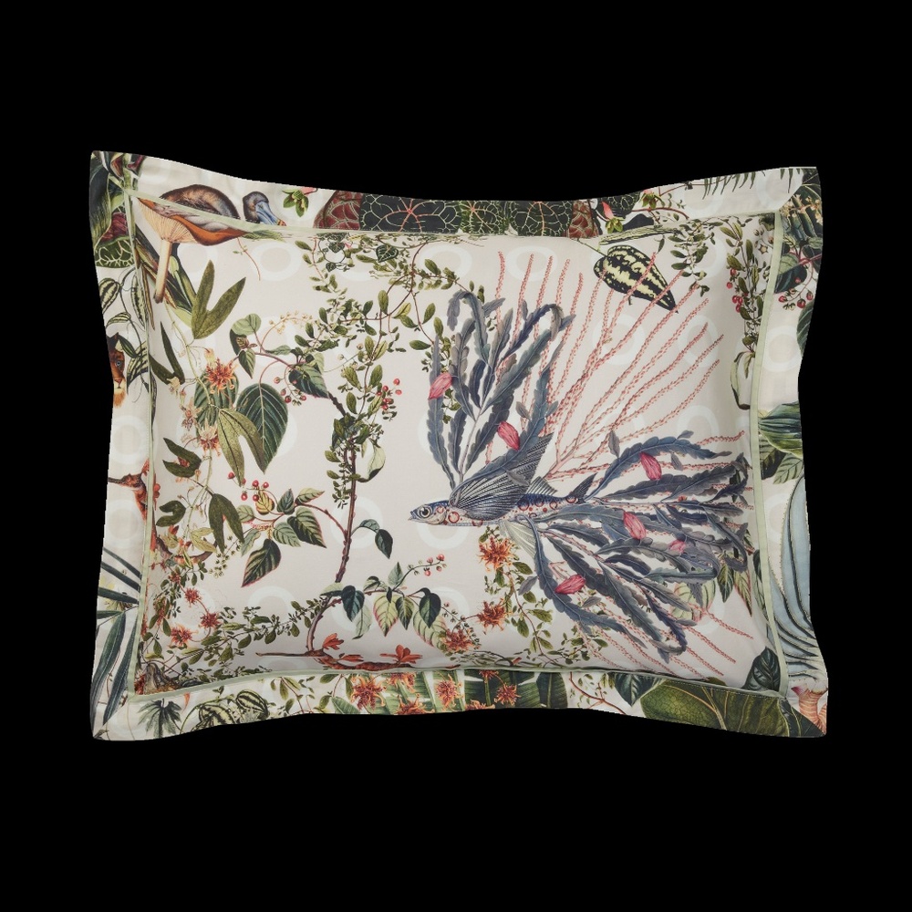 Moooi Menagerie of Extinct Animals Pair of Queen Bed Pillows (Shams) - Ivory